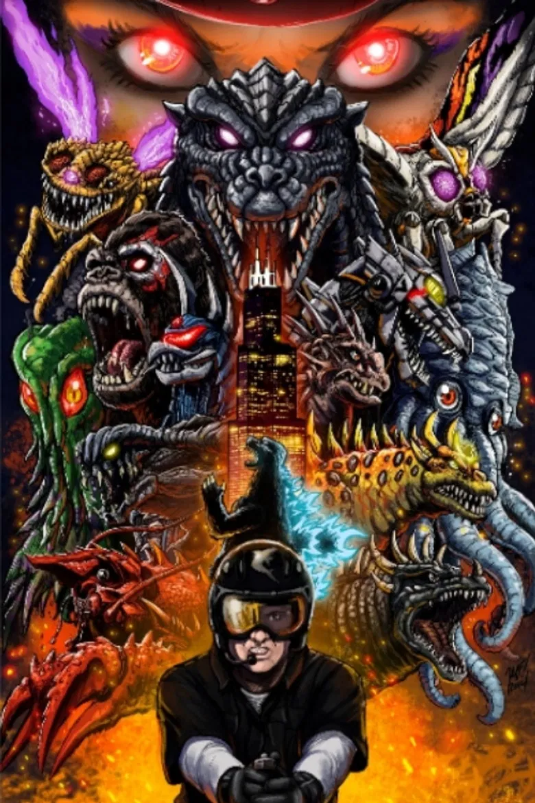 Godzilla Battle Royale poster background