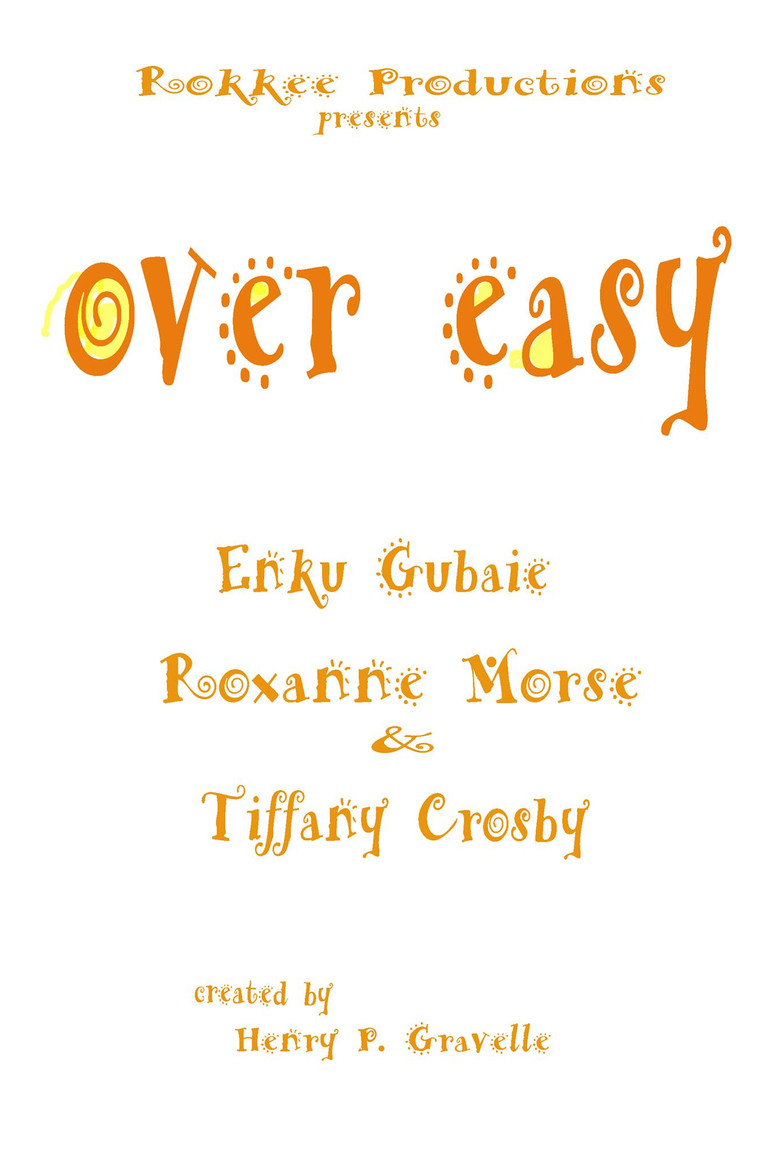 Over Easy Courthouse Café poster background