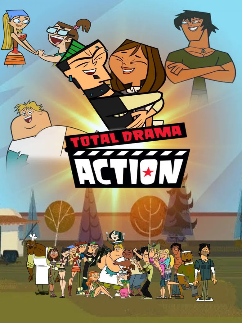 Celebrity Manhunt's Total Drama Action Reunion Special poster background
