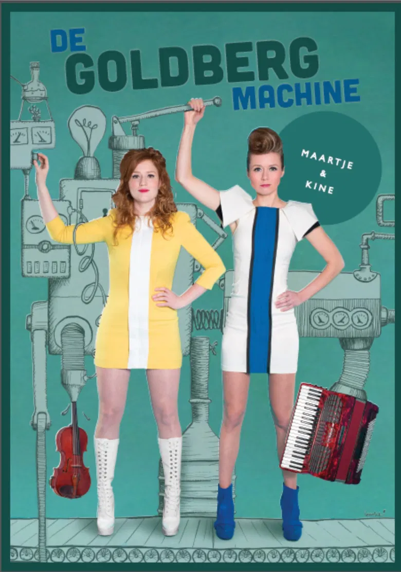 Maartje & Kine: De Goldberg Machine poster background