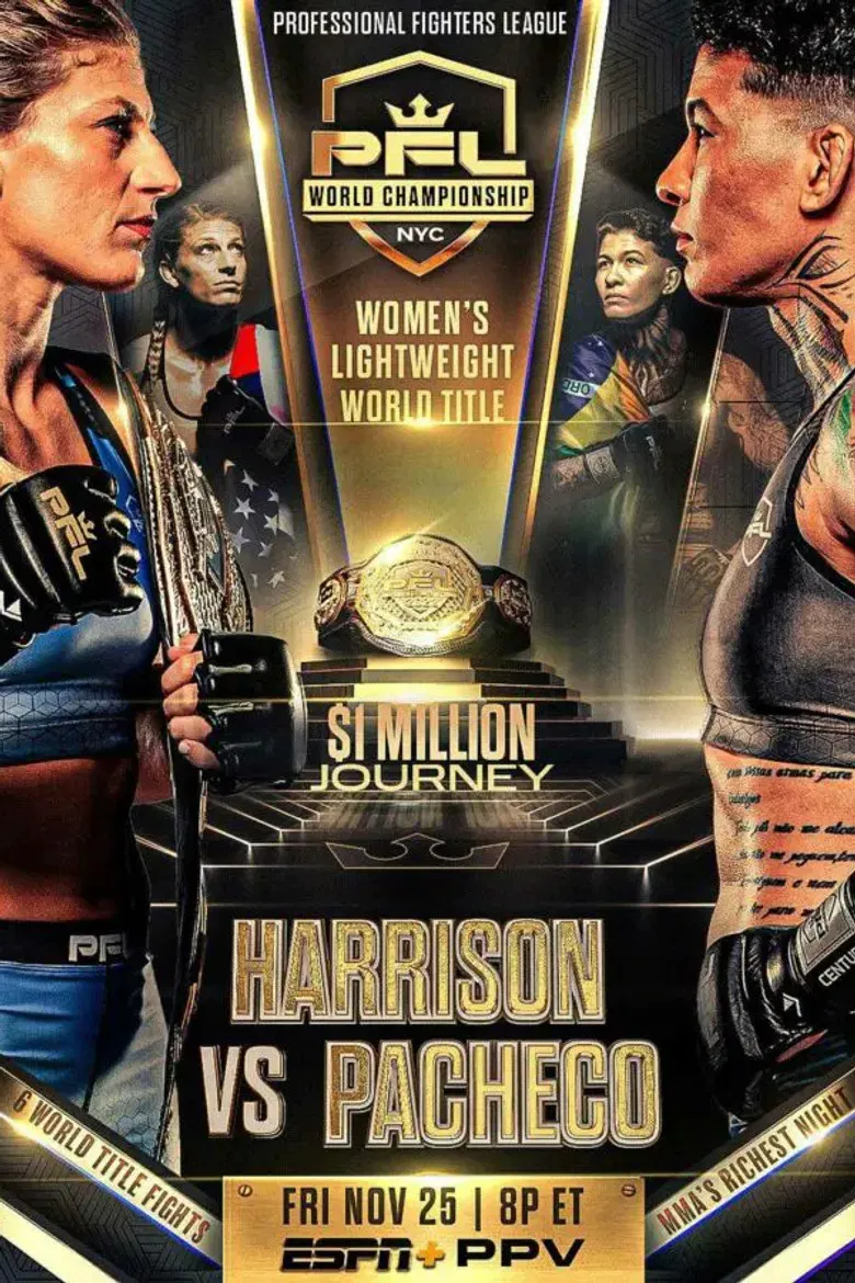 PFL 2022 #10: Championships - Harrison vs Pacheco poster background