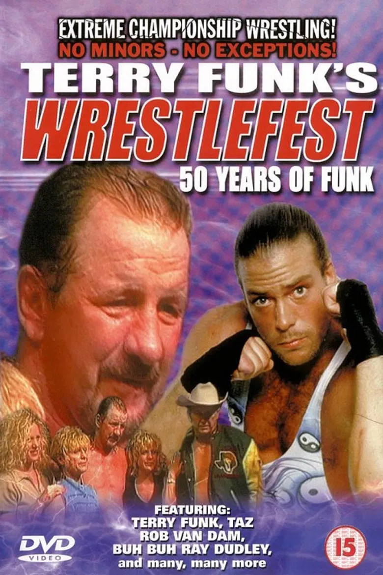 ECW WrestleFest: 50 Years of Funk poster background