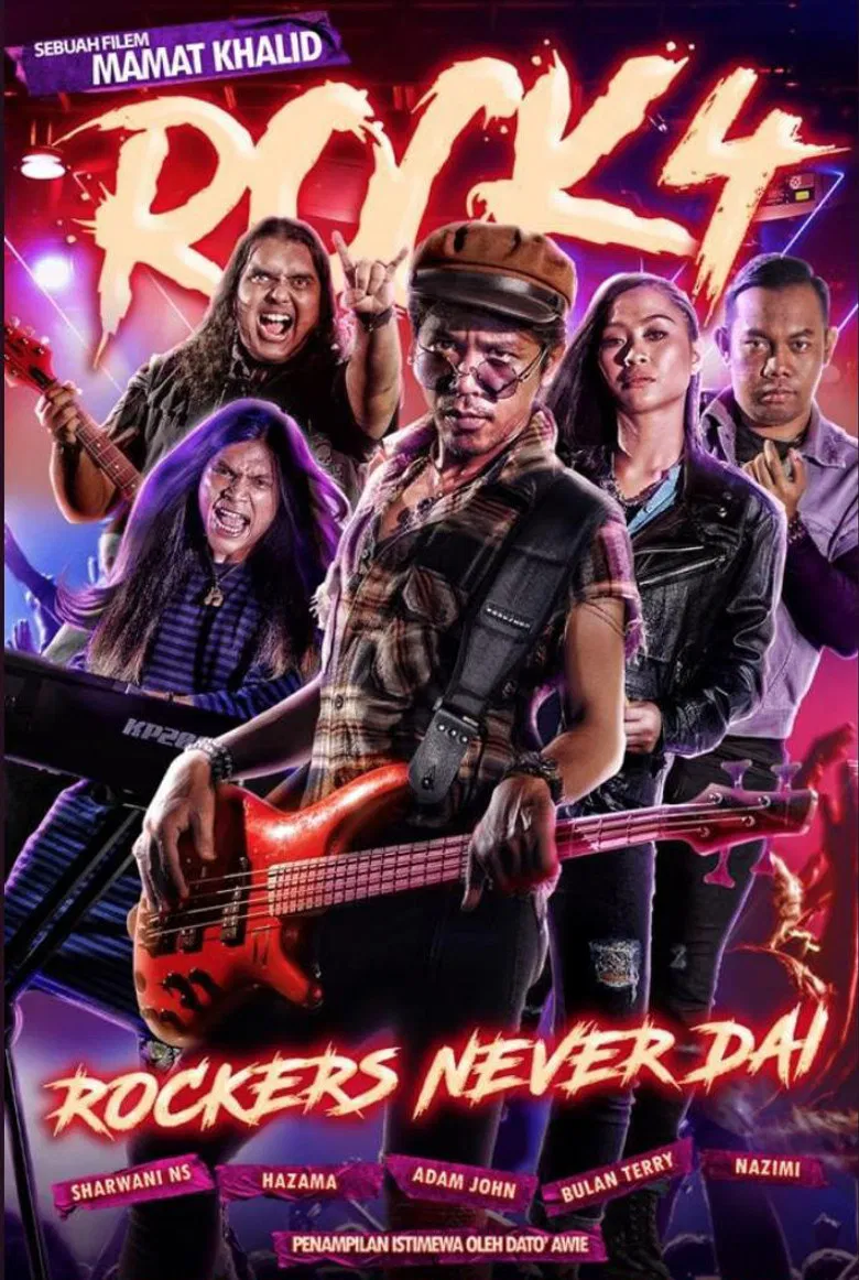 Rock 4: Rockers Never Dai poster background