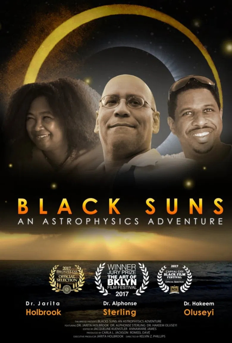 Black Suns: An Astrophysics Adventure poster background