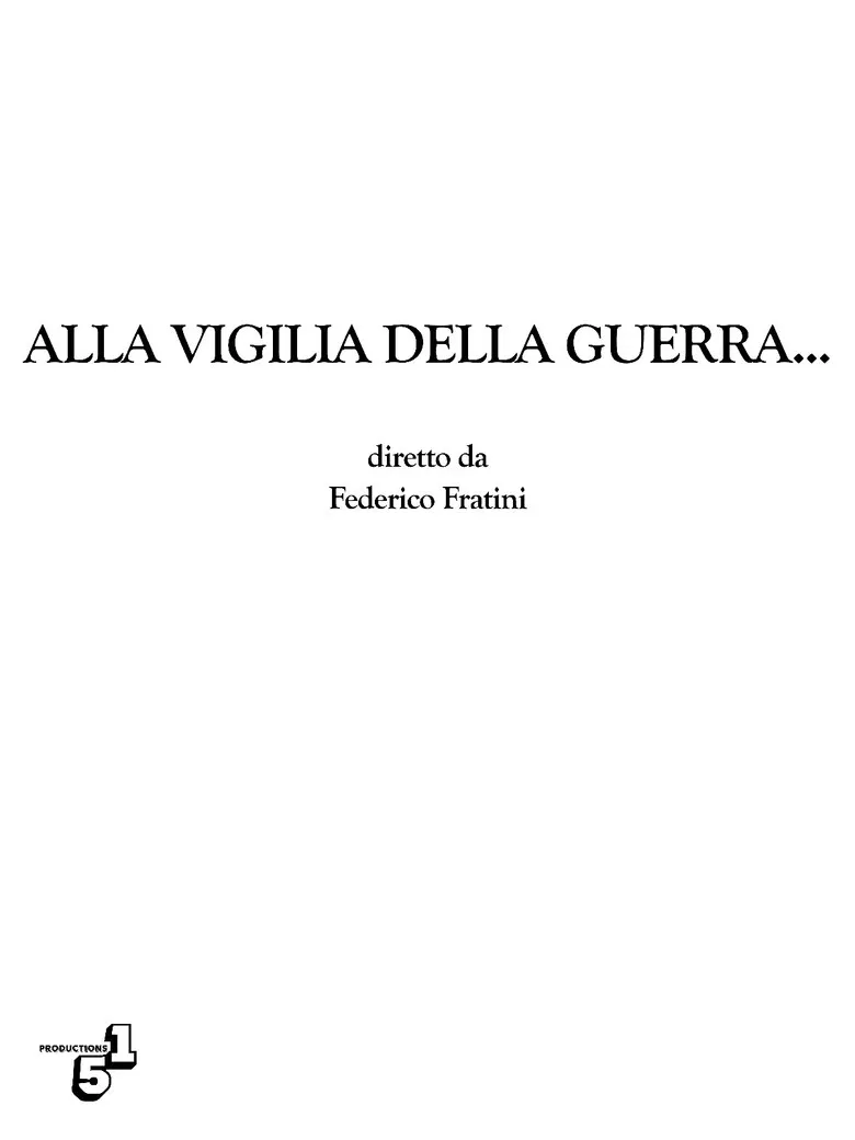 Alla vigilia della guerra... poster background