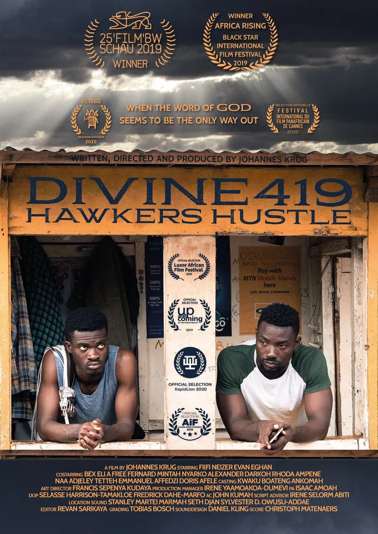 Divine419: Hawkers Hustle poster background