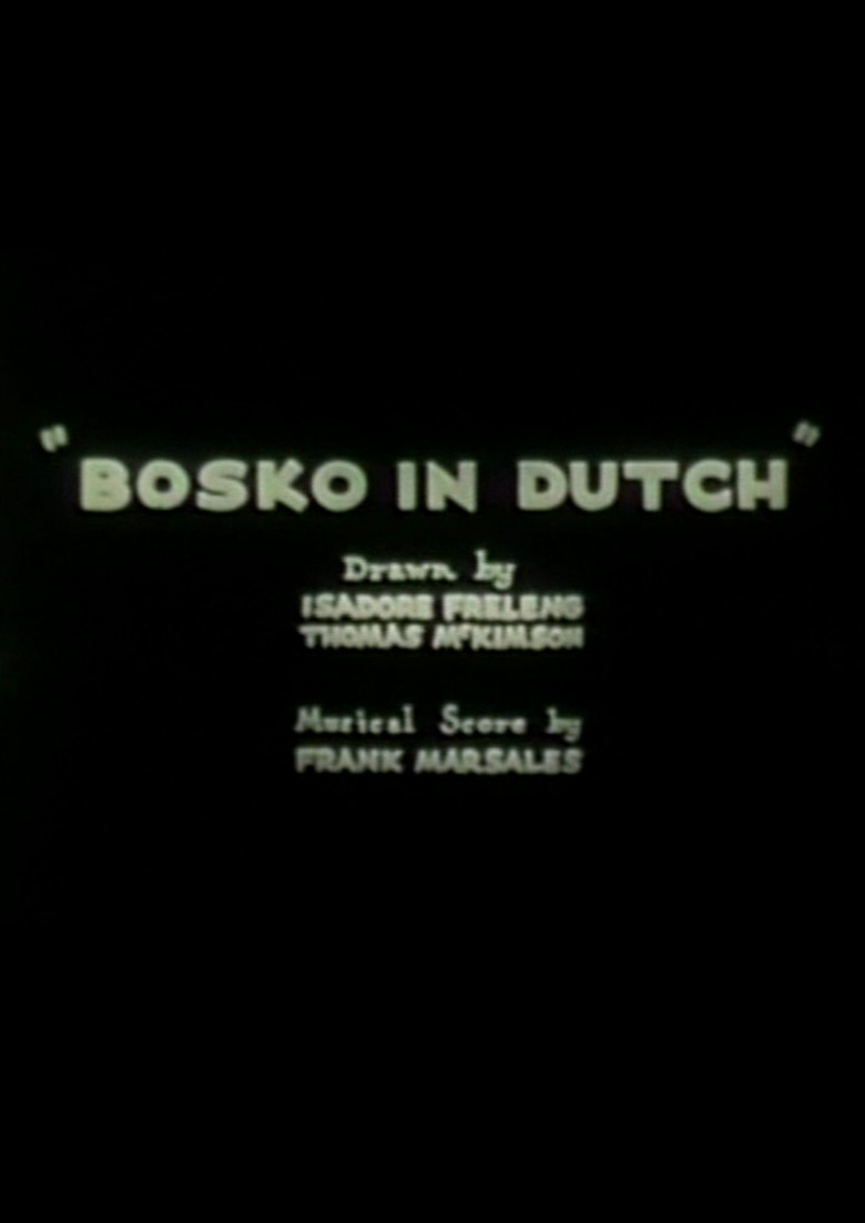 Bosko in Dutch poster background