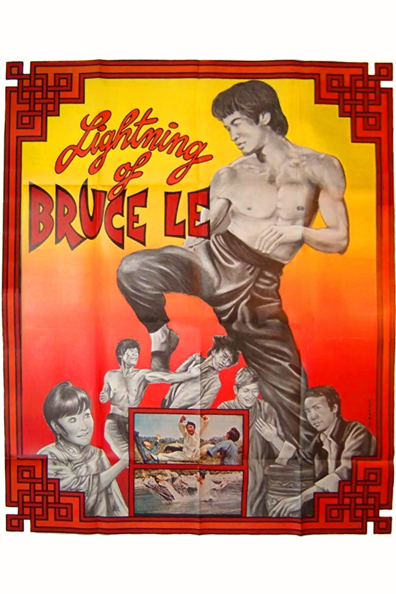 Lightning of Bruce Lee poster background