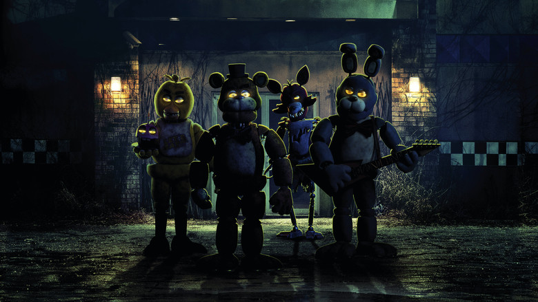 The animatronics on stage performing