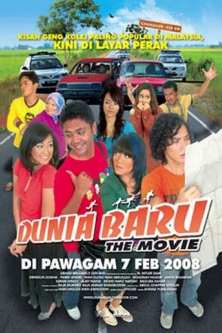 Dunia Baru The Movie poster background