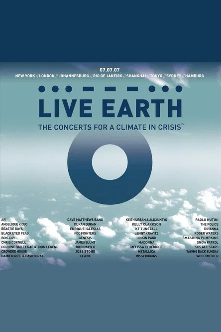 Live Earth: A Concert for a Climate in Crisis poster background