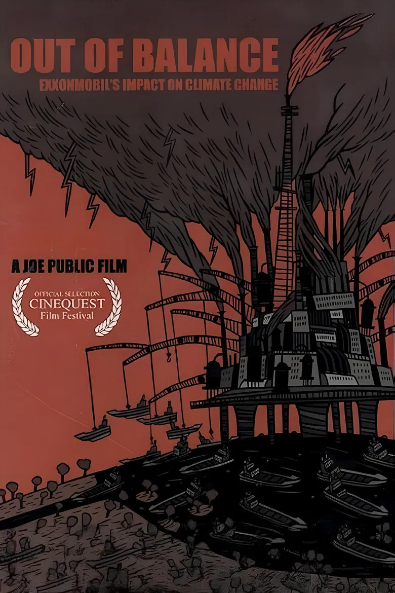 Out of Balance: ExxonMobil's Impact on Climate Change poster background