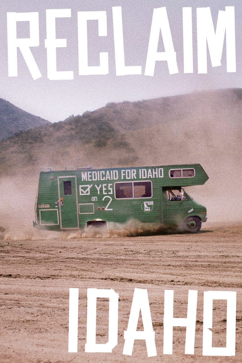 Reclaim Idaho poster background