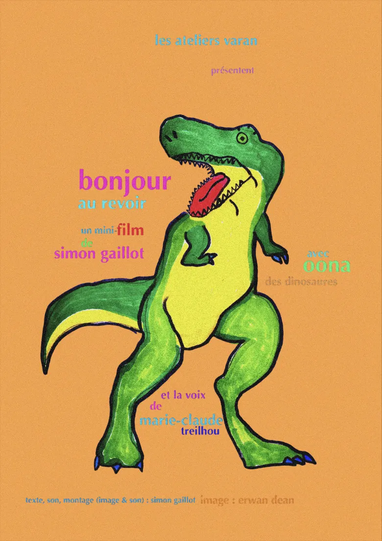 Bonjour au revoir poster background