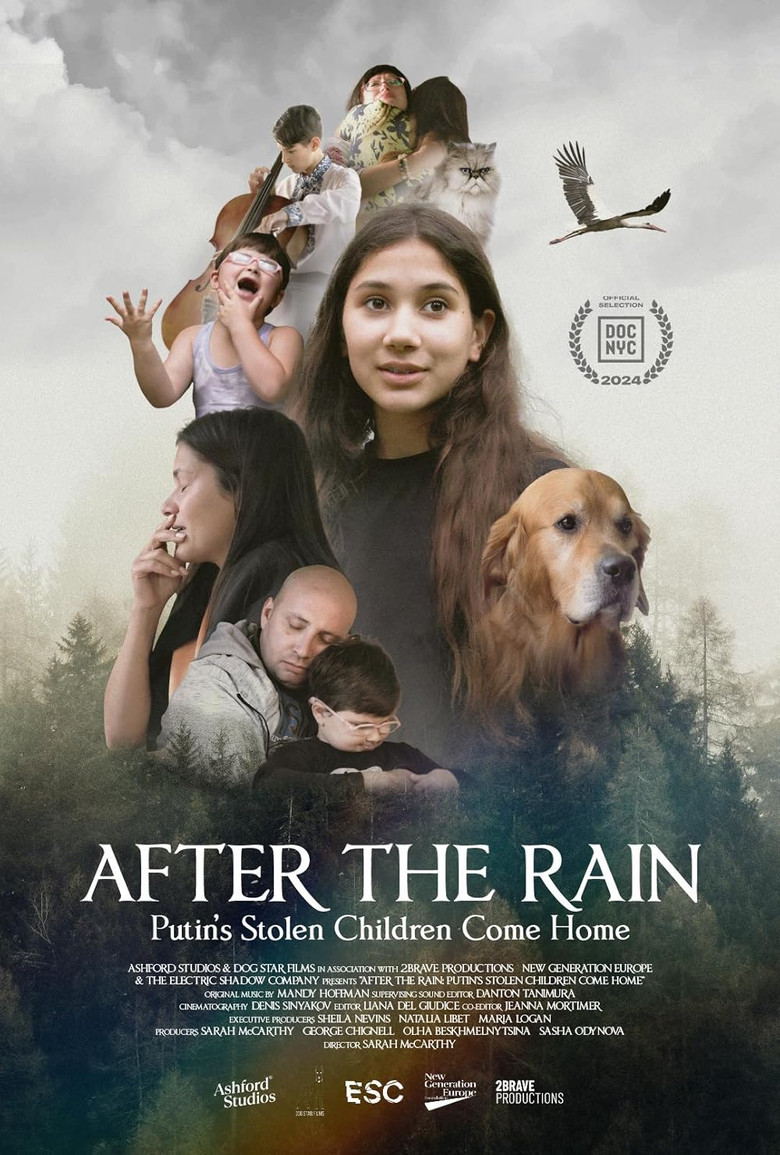 After the Rain: Putin's Stolen Children Come Home poster background