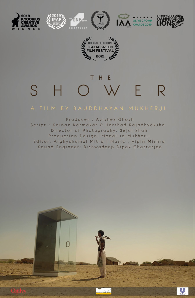 The Shower poster background