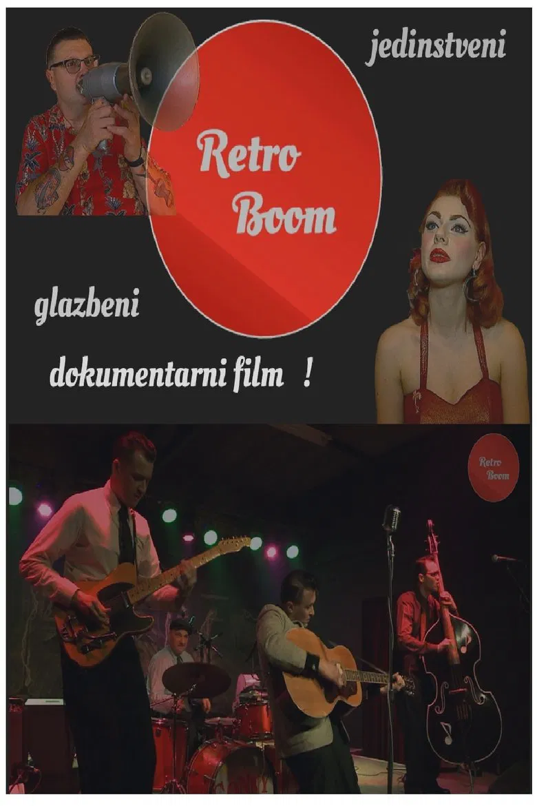 Retro Boom poster background