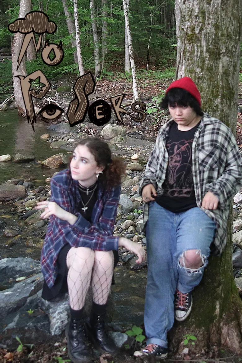 No Posers poster background