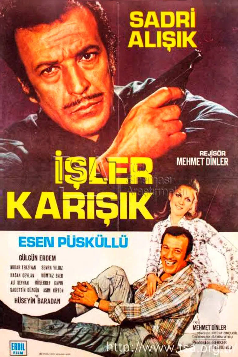 İşler Karışık poster background