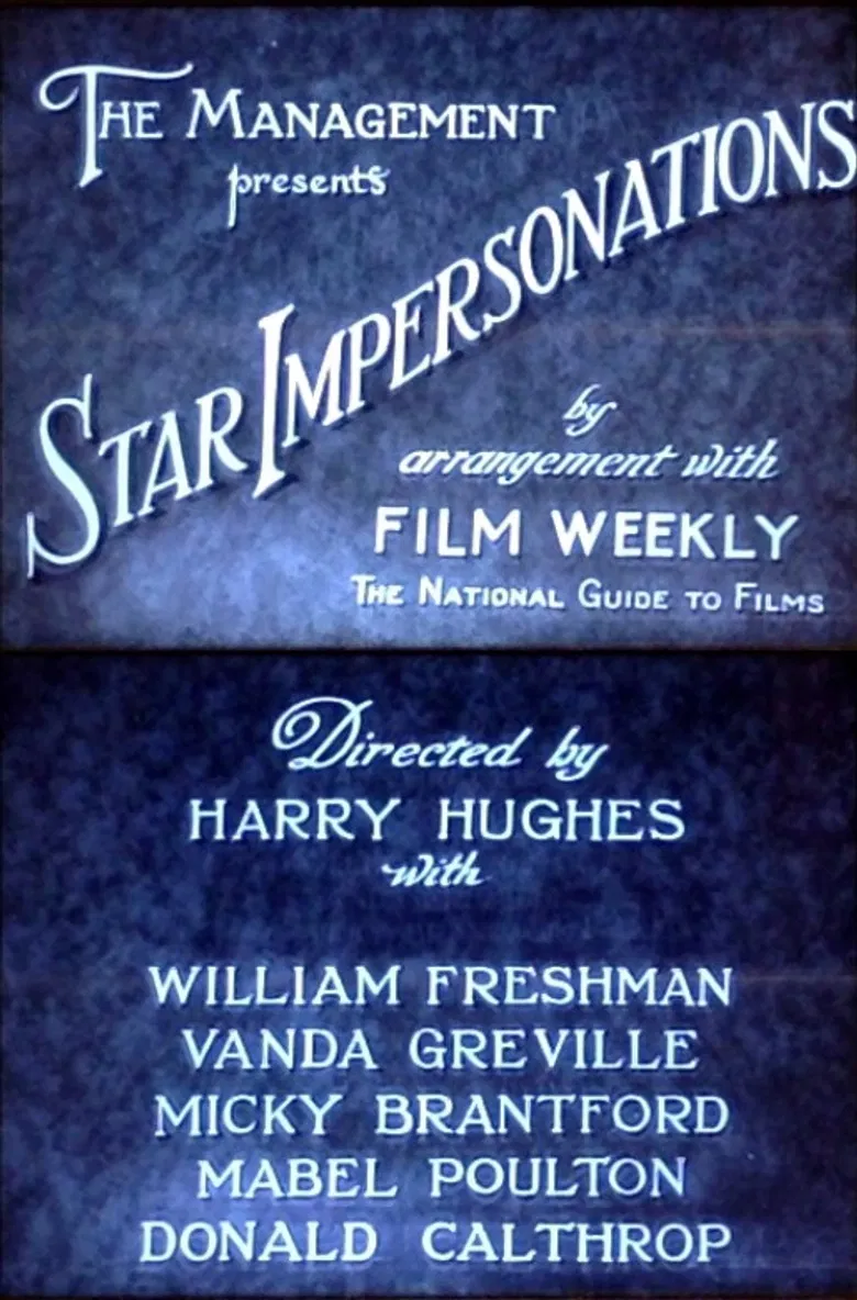 Star Impersonations poster background