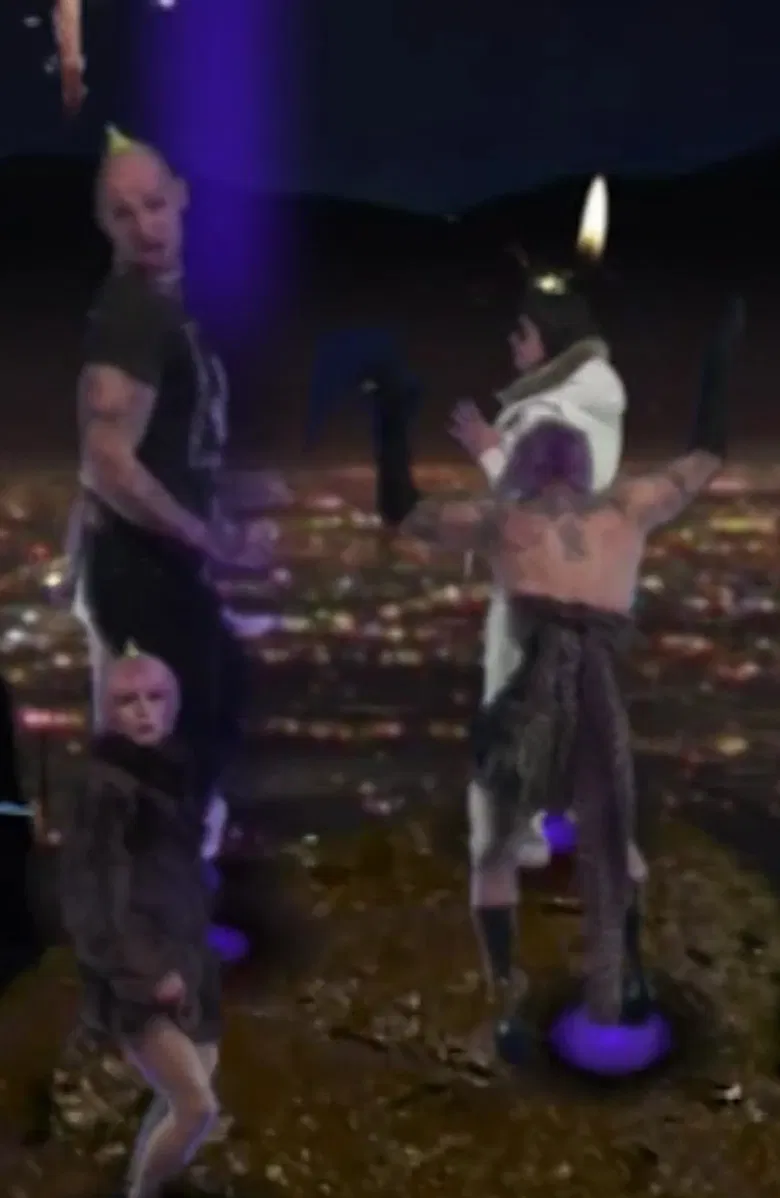 Funky Town poster background