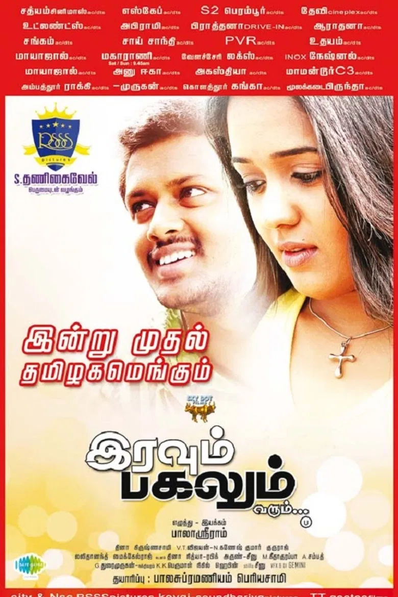 Iravum Pagalum Varum poster background