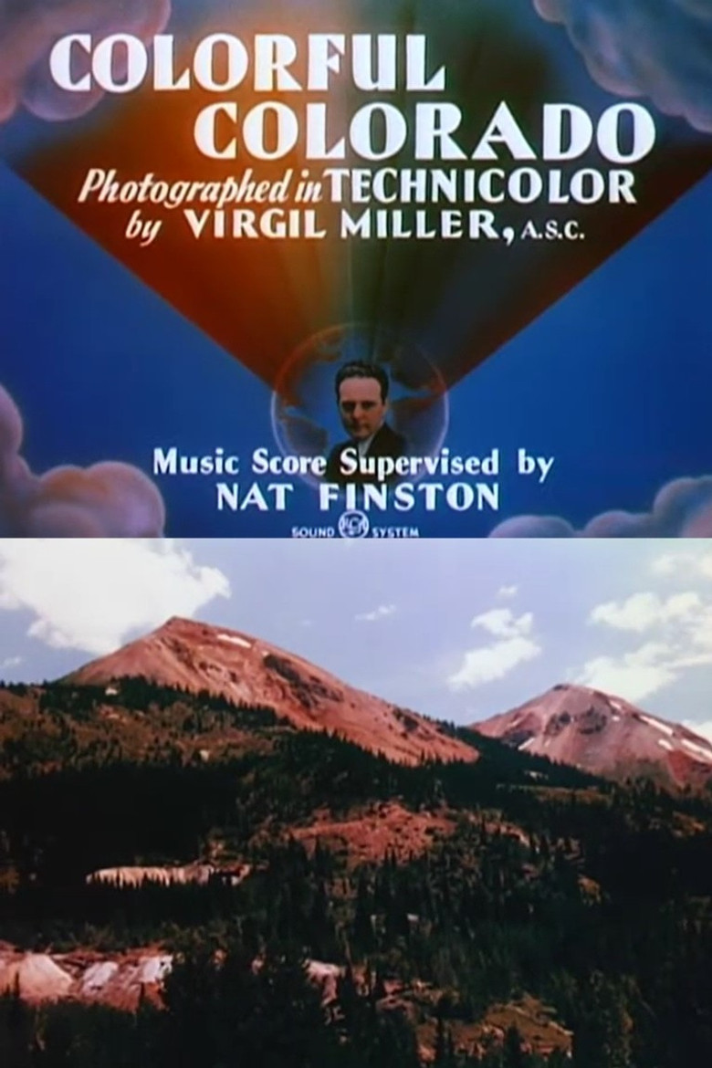 Colorful Colorado poster background