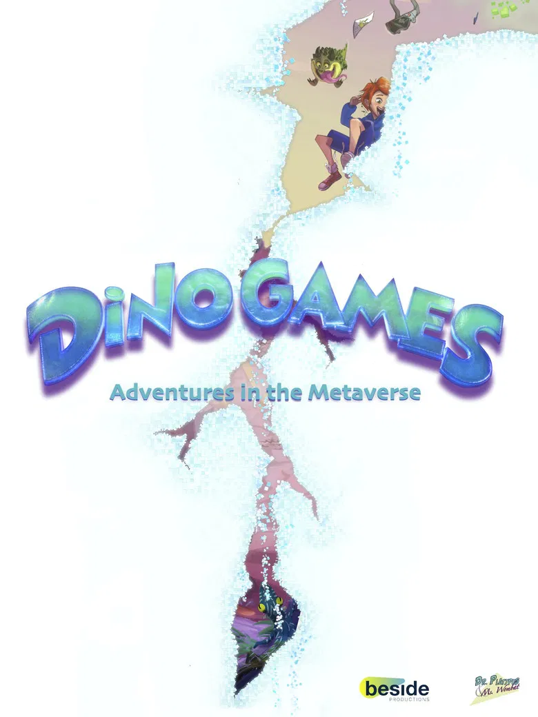 DinoGames. Adventures in the Metaverse poster background
