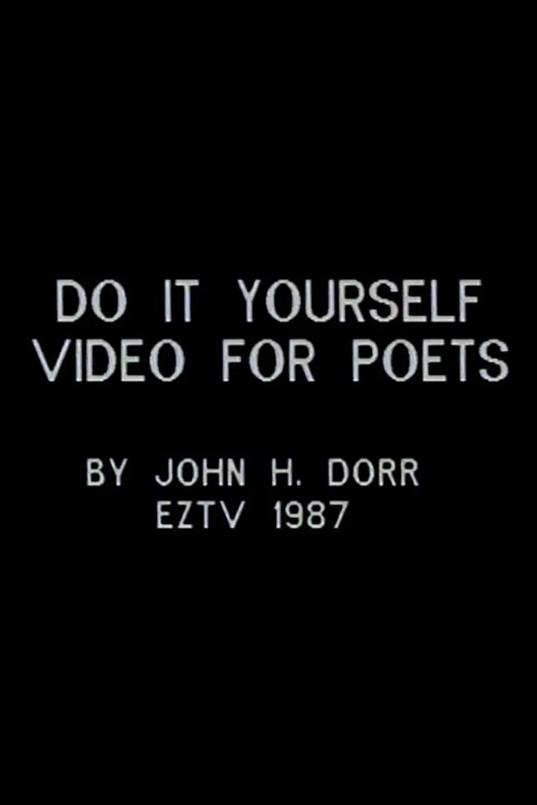 Do It Yourself Video for Poets poster background