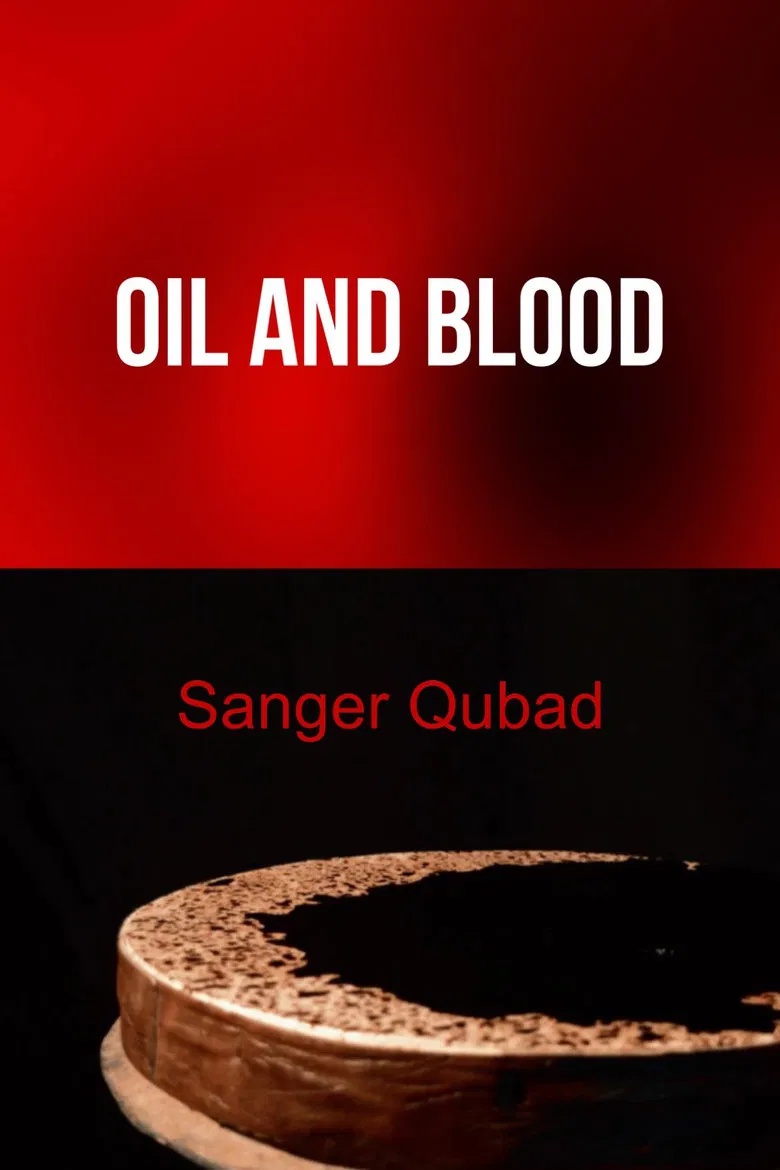 Oil and blood poster background