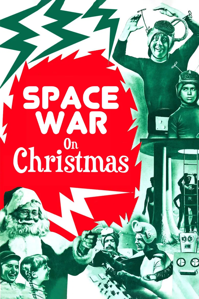 Space War On Christmas poster background