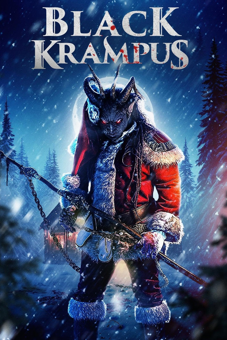 Black Krampus poster background