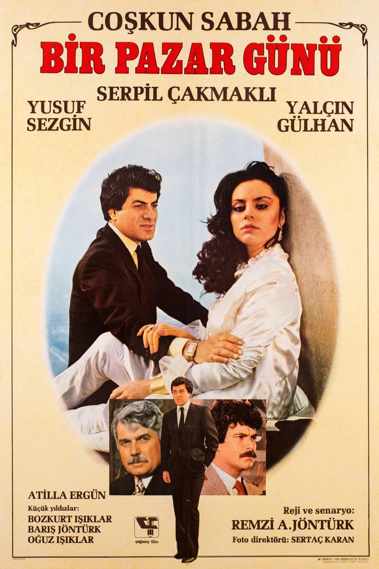 Bir Pazar Günü poster background