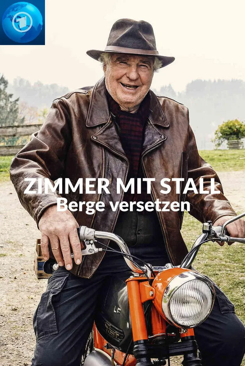 Zimmer mit Stall - Berge versetzen poster background