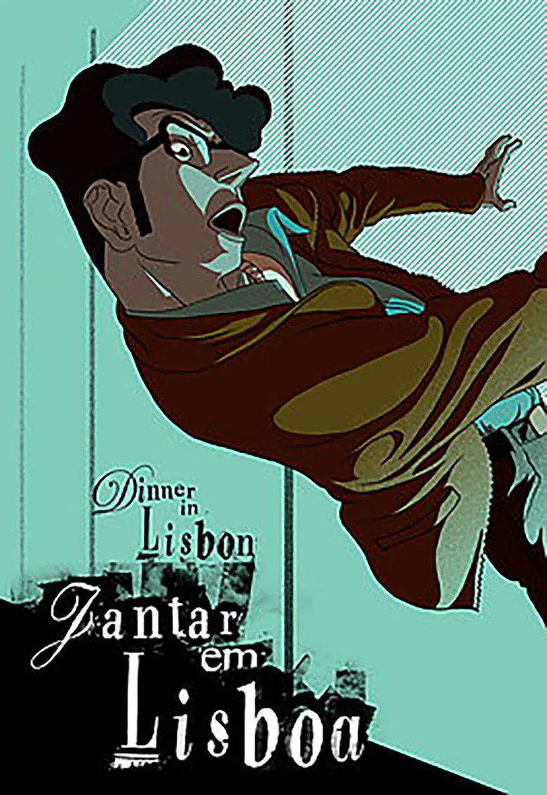 Dinner in Lisbon poster background