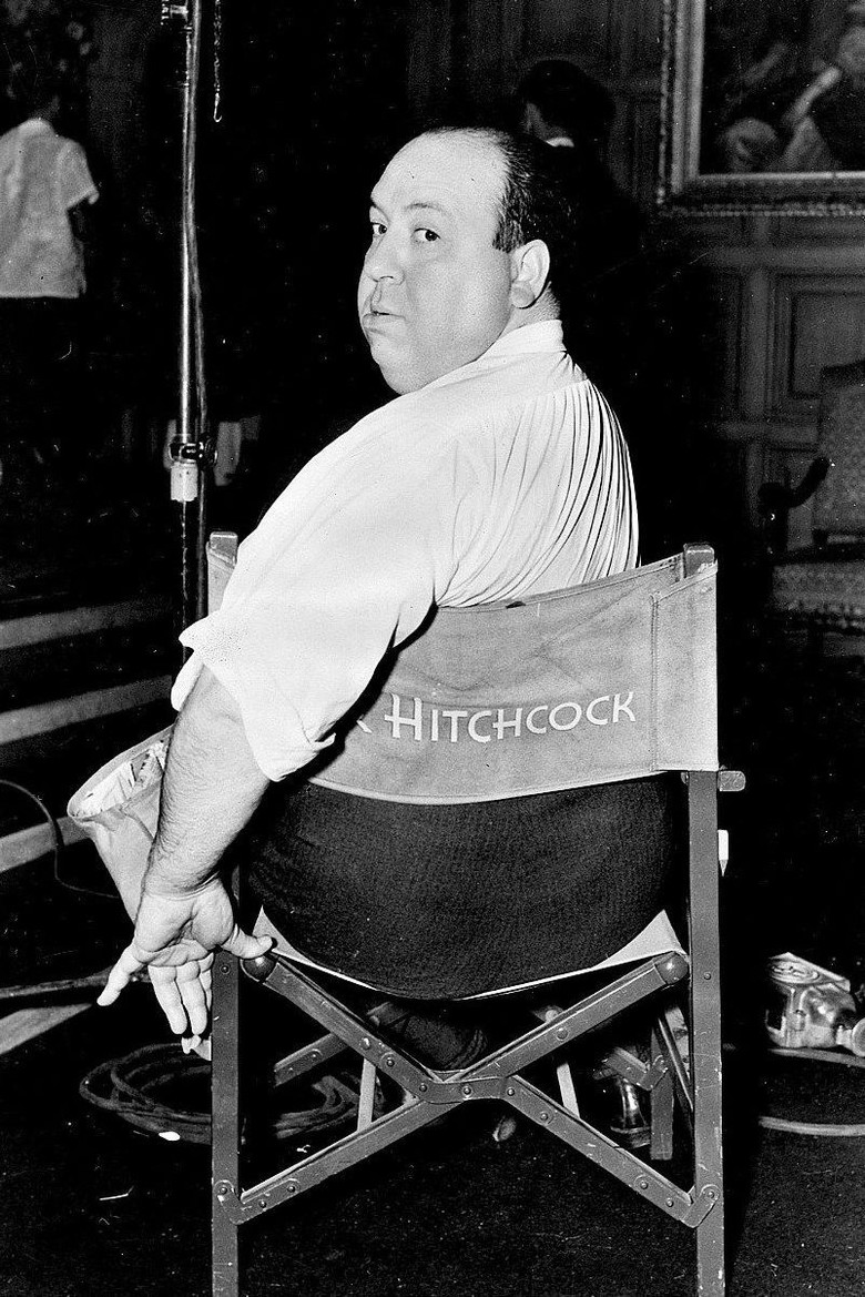 The Art of Film: Vintage Hitchcock poster background