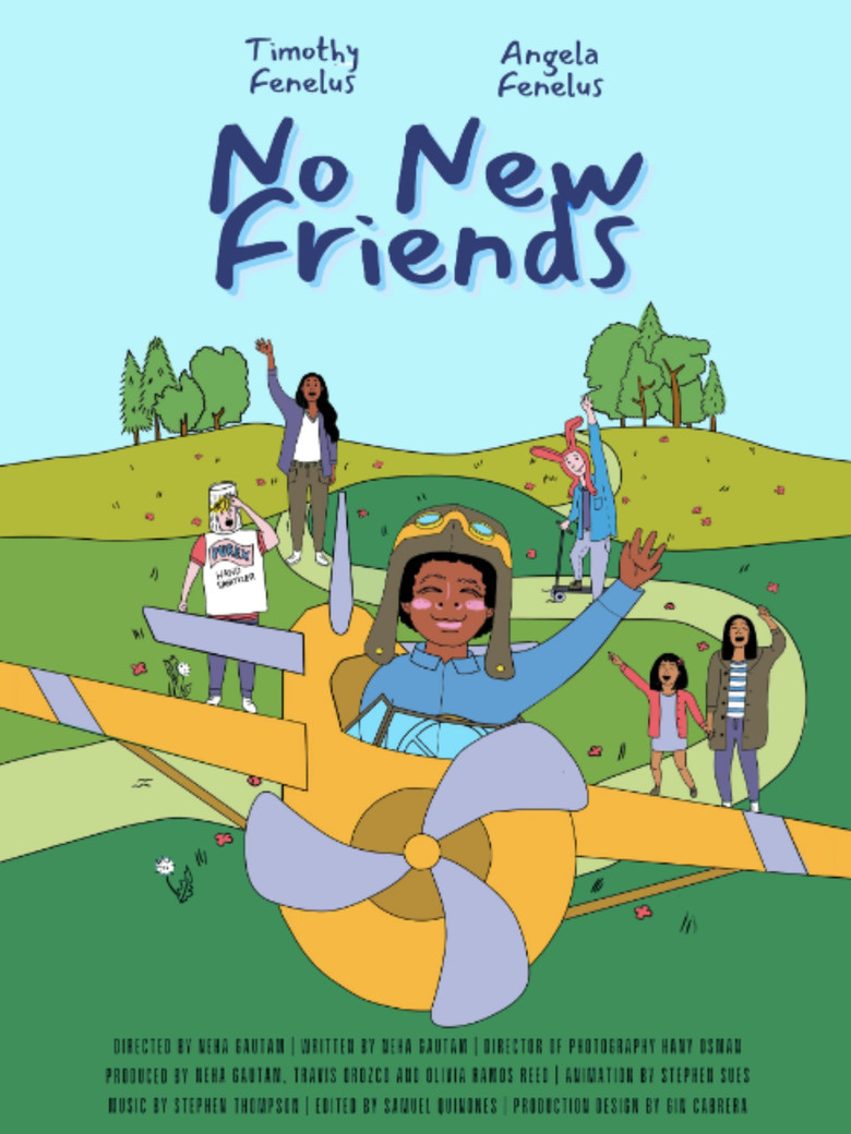No New Friends poster background