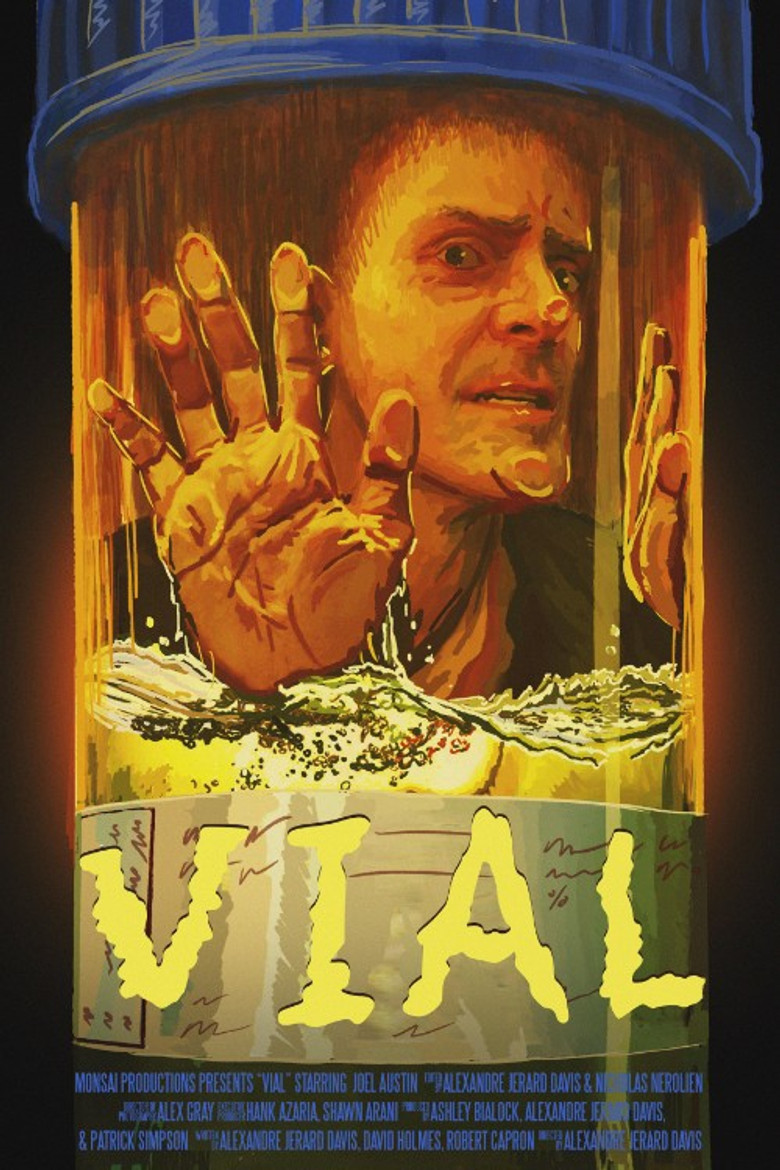 Vial poster background
