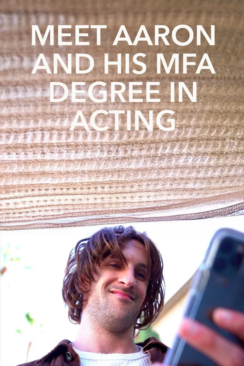 Meet Aaron and His MFA Degree in Acting poster background