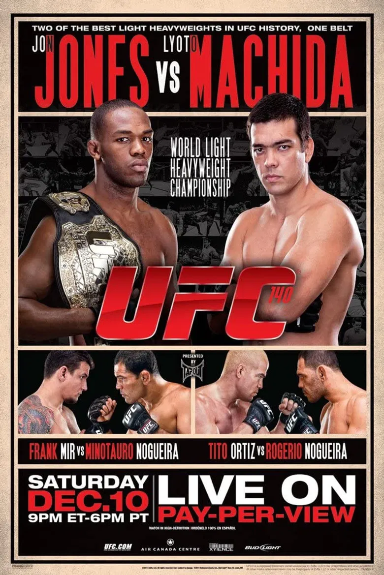 UFC 140: Jones vs. Machida poster background