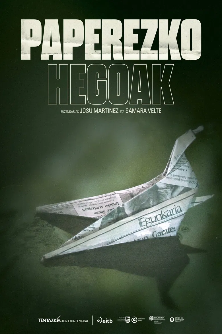 Paperezko hegoak poster background