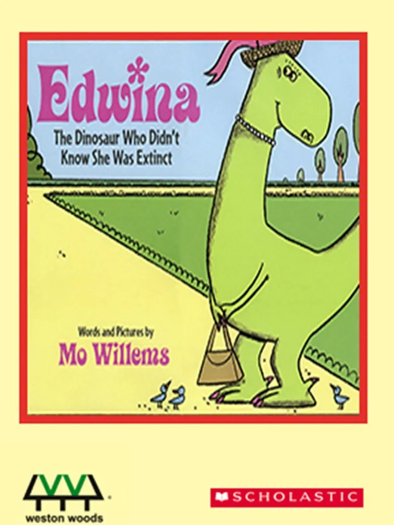 Edwina, the Dinosaur Who Didn't Know She Was Extinct poster background