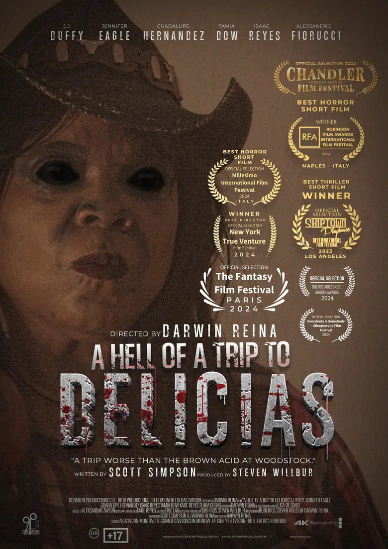 A Hell of a Trip to Delicias poster background