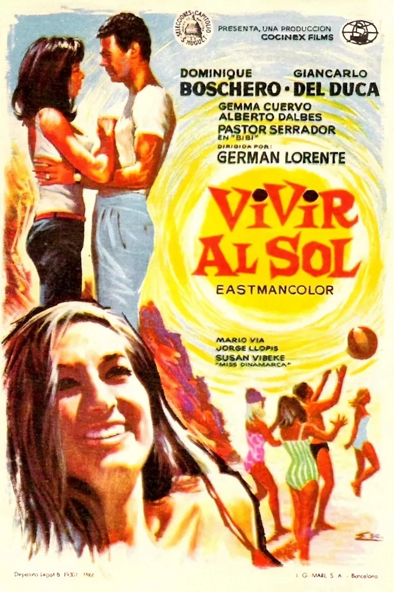 Vivir al sol poster background