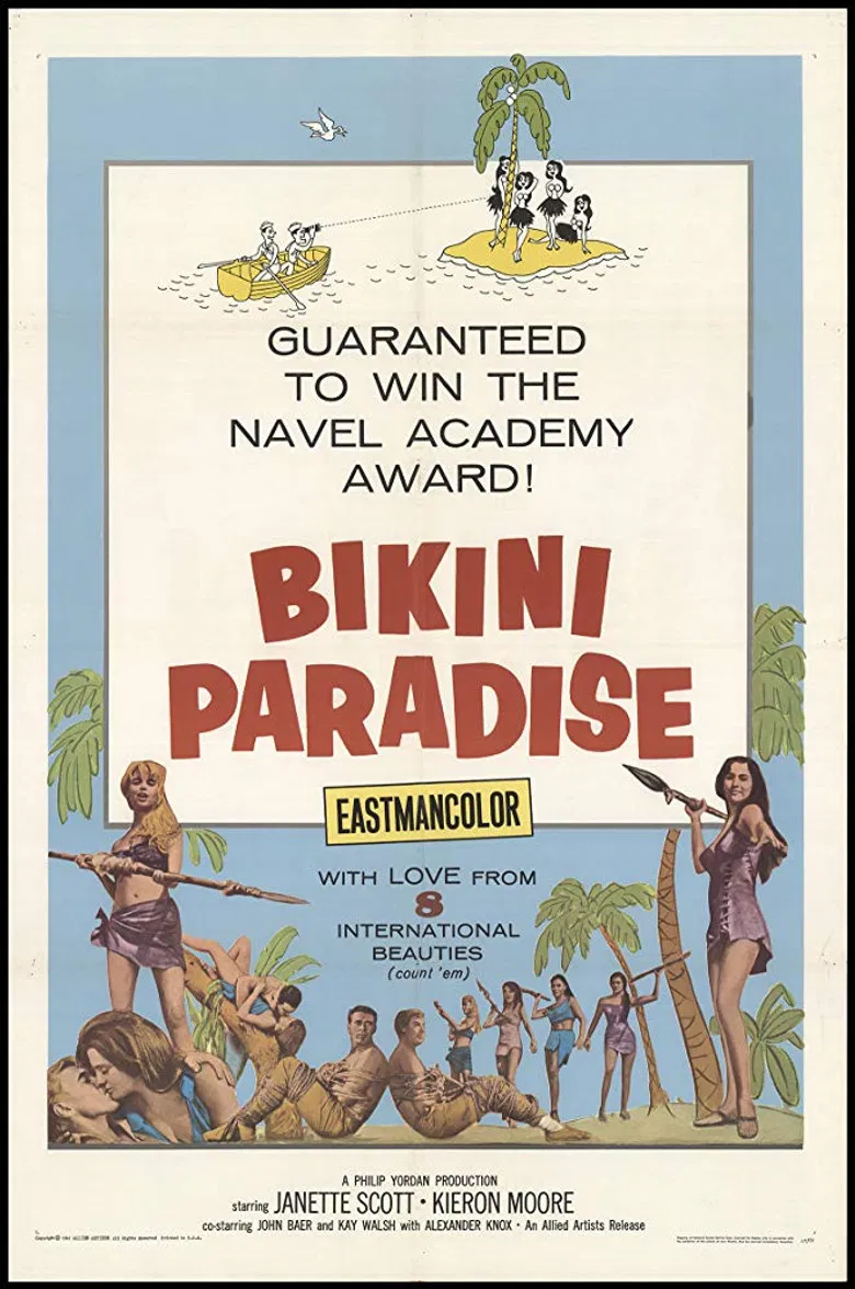 Bikini Paradise poster background