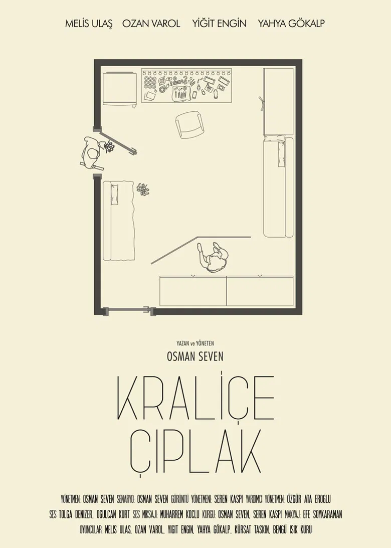 Kraliçe Çıplak poster background