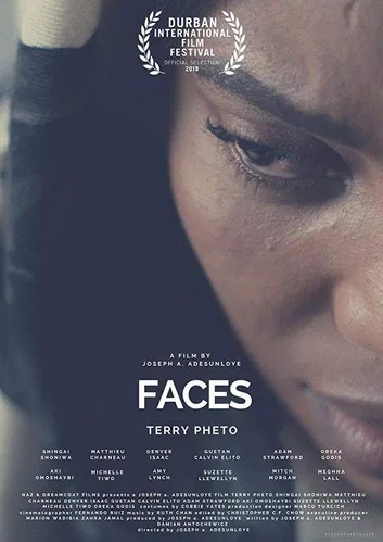 Faces poster background