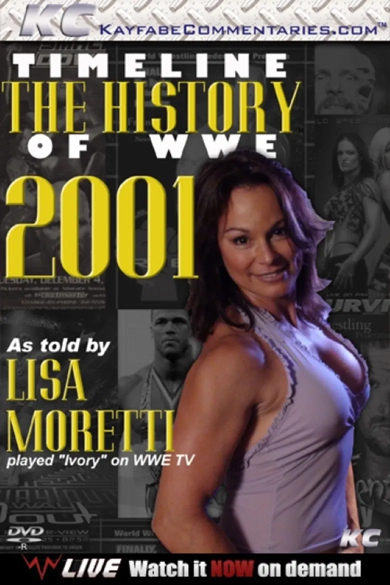 Timeline: The History of WWE – 2001 – As Told By Lisa Moretti poster background