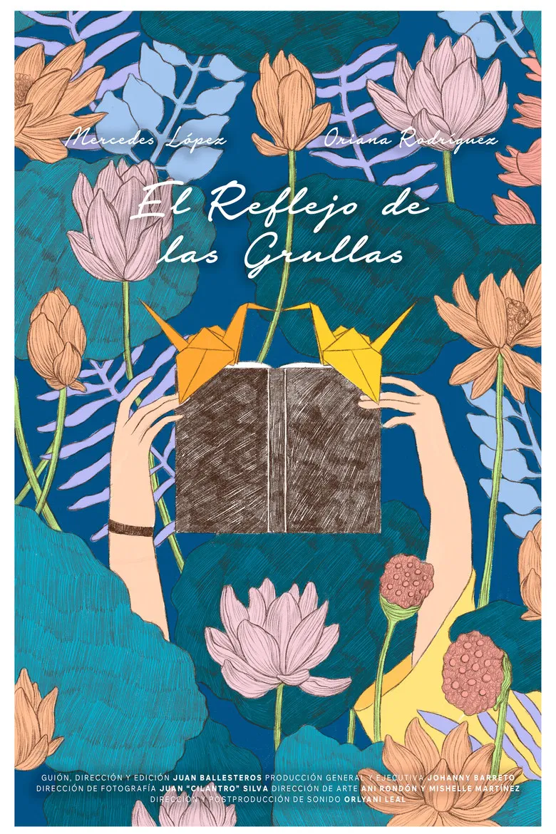 The Reflection of the Cranes poster background