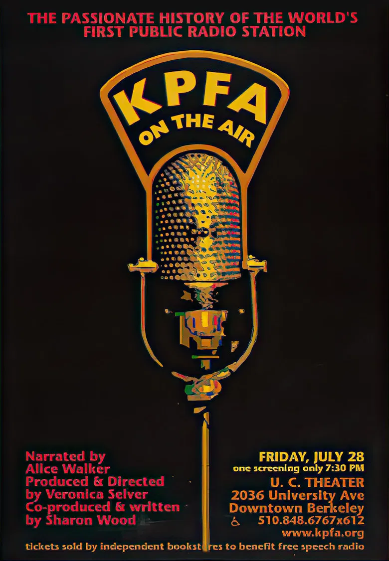 KPFA On the Air poster background
